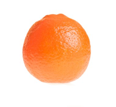 Orange fruit on white isolated background