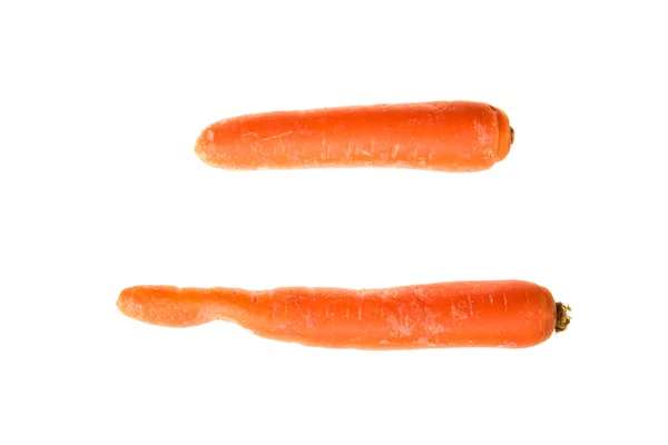 गाजर सफेद पर अलग — स्टॉक फ़ोटो, इमेज