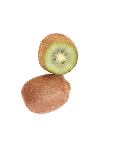 Kiwi frutas em fundo isolado branco — Fotografia de Stock