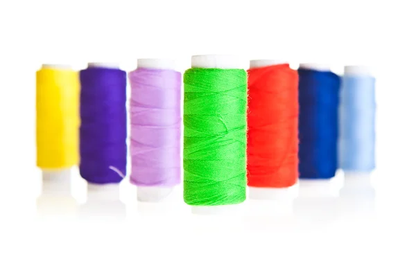 Colorful sewing threads — Stock Photo, Image