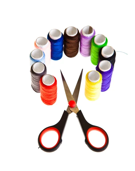 stock image Colorful sewing threads