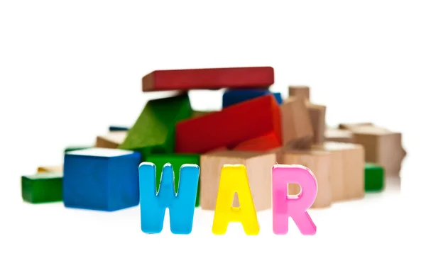 Vernietiging van oorlog concept — Stockfoto