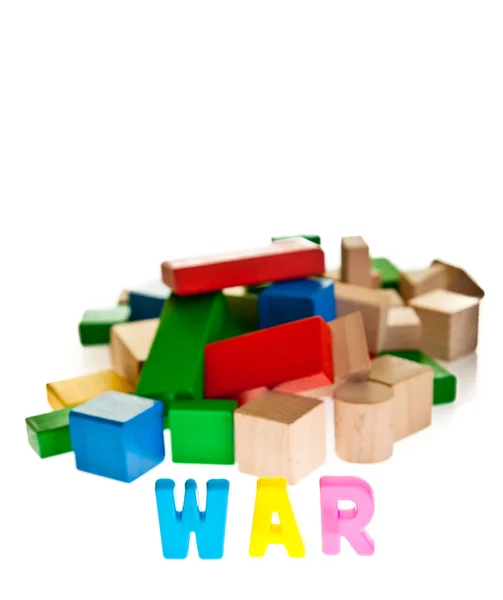 Destruição do conceito de guerra — Fotografia de Stock
