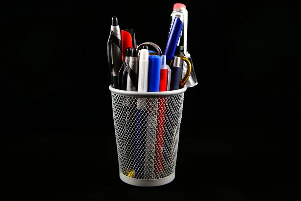 Pencil holder — Stock Photo, Image
