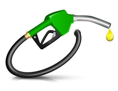 Gasoline fuel nozzle clipart