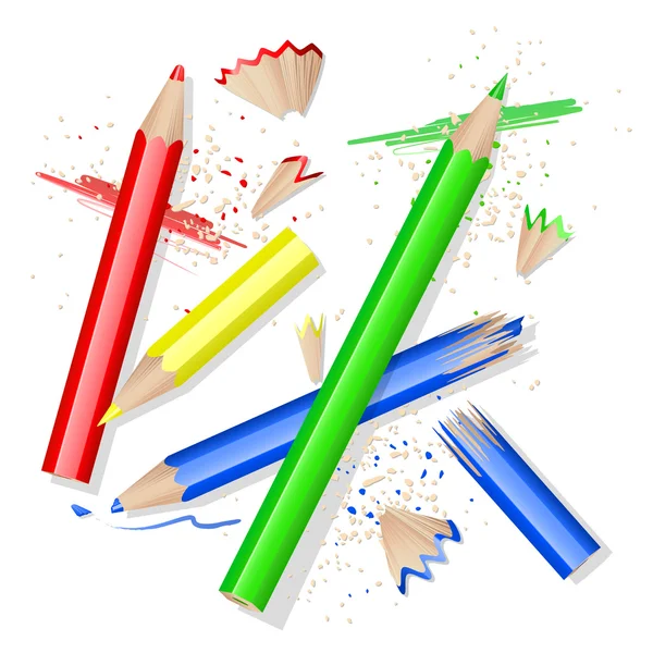 颜色铅笔 — 图库矢量图片