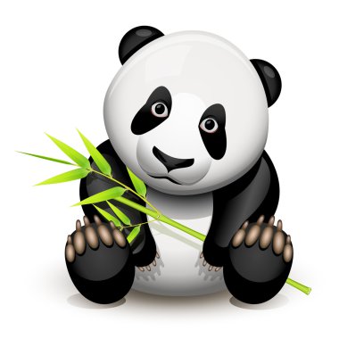 Little panda clipart