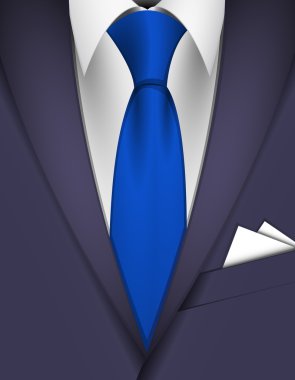 Suit and tie clipart