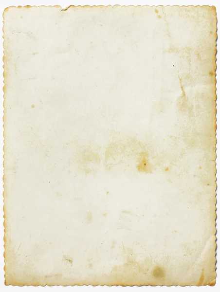 Aged Paper with Fretted Border — Stock Photo, Image