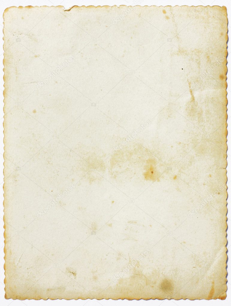 Aged Paper with Fretted Border