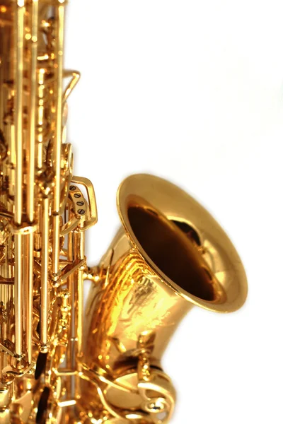 Gilden sax close-up — Stockfoto