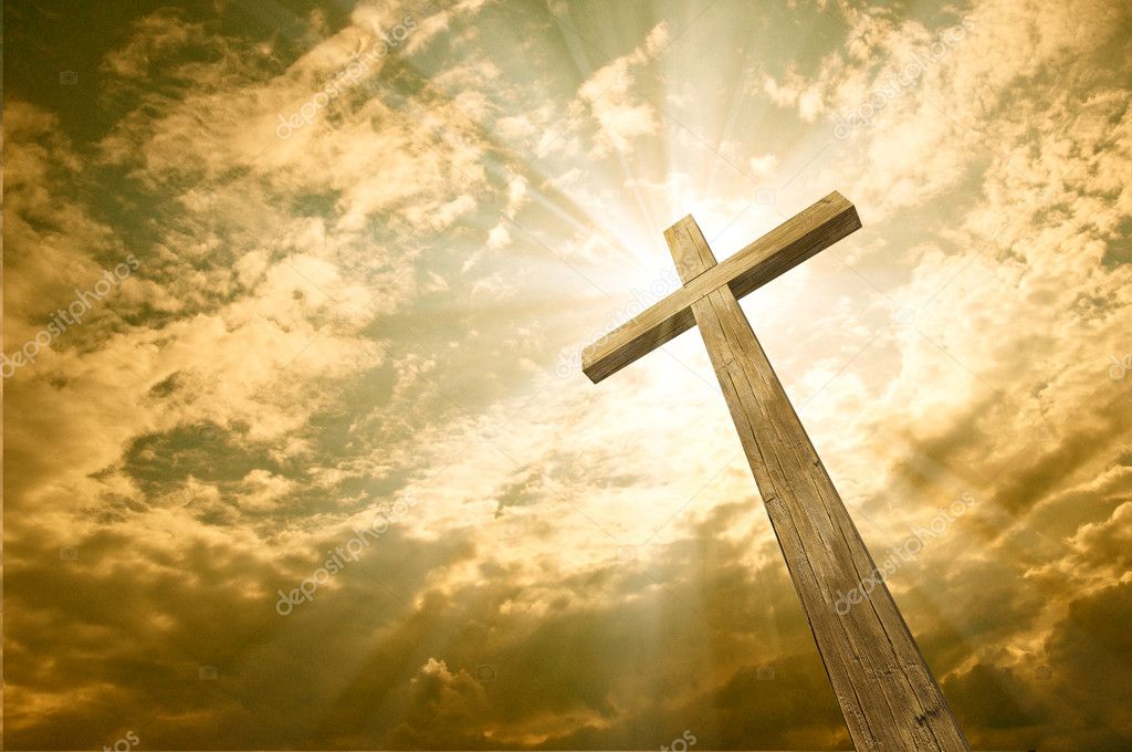 Cross against the sky — Stock Photo, Image