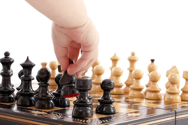 Дітей, що грають в шахи — стокове фото