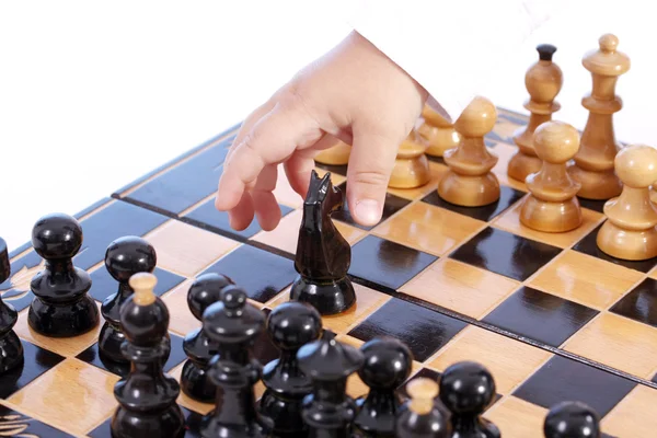 Enfants jouant aux échecs Images De Stock Libres De Droits