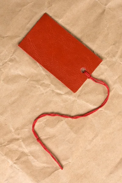 Cartellino rosso vuoto — Foto Stock
