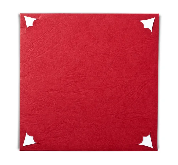 空白の赤いノートカード — ストック写真