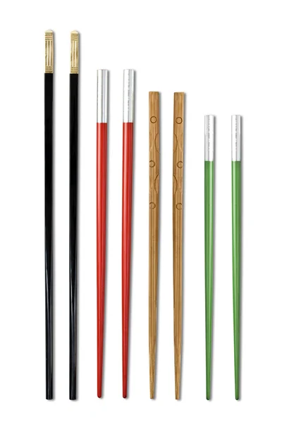 Cuatro pares de palillos —  Fotos de Stock