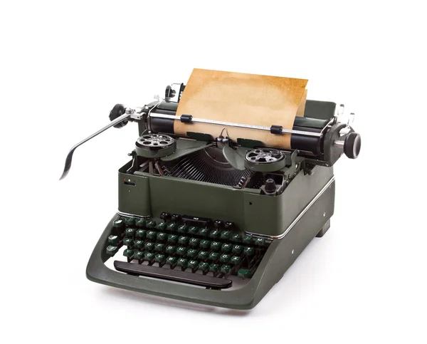Starý starožitný psací stroj — Stock fotografie