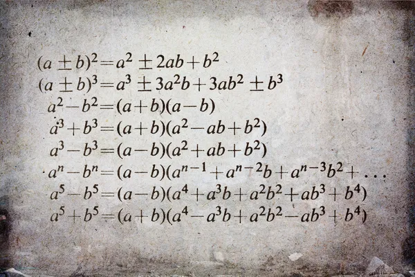 Fórmula de álgebra — Fotografia de Stock