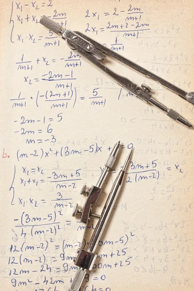Algebral ekvationer — Stockfoto