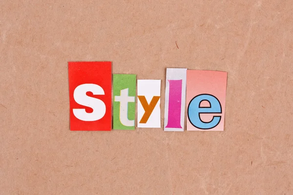 Style various letter — Stock Photo, Image
