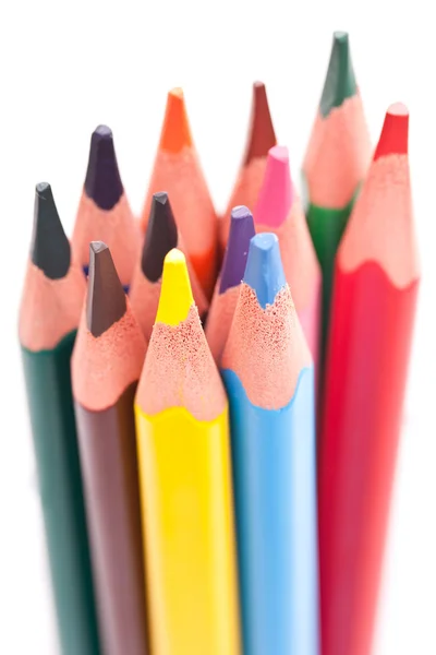 三角彩色铅笔 — 图库照片