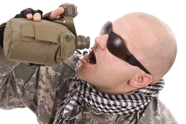 Militära dricka — Stockfoto