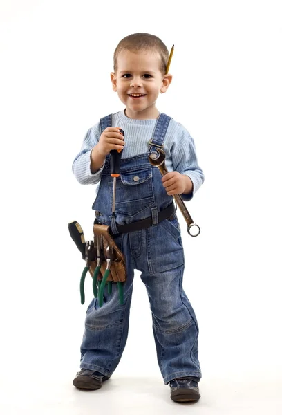 Stavební chlapeček — Stock fotografie