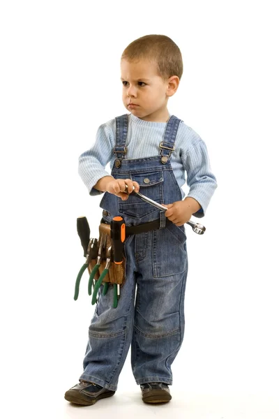 Stavební chlapeček — Stock fotografie