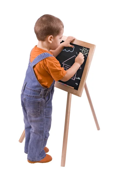 Boy drawing — Stock Photo, Image