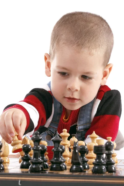 チェスをする子供 — ストック写真