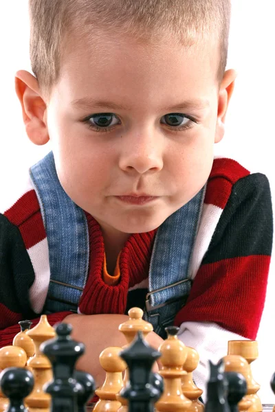 Childre jogando xadrez — Fotografia de Stock