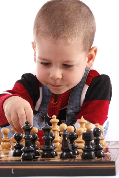 チェスをする子供 — ストック写真