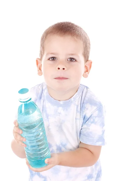 Chlapec a voda — Stock fotografie