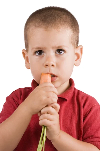 Bambini e carote — Foto Stock
