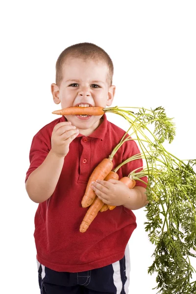 Τα παιδιά και τα καρότα — Φωτογραφία Αρχείου
