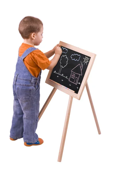 Boy drawing Stock Picture