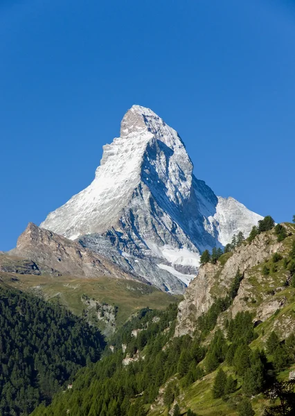 O majestoso Matterhorn — Fotografia de Stock