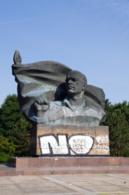 Monument of Thaelmann in Berlin, Prenzlauer Berg clipart