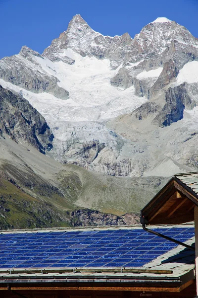 Solar Technology Swiss Alps — Stock Photo, Image