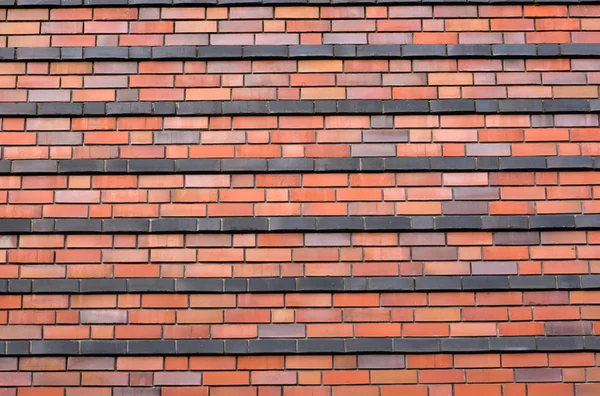 Mur de brique rouge — Photo