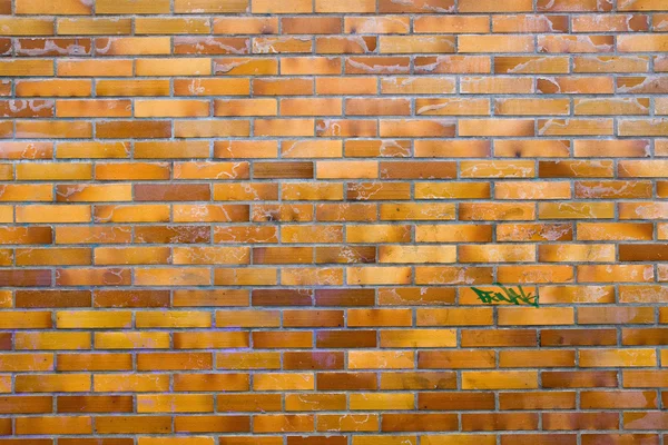 Vuile muur van klinker bakstenen — Stockfoto