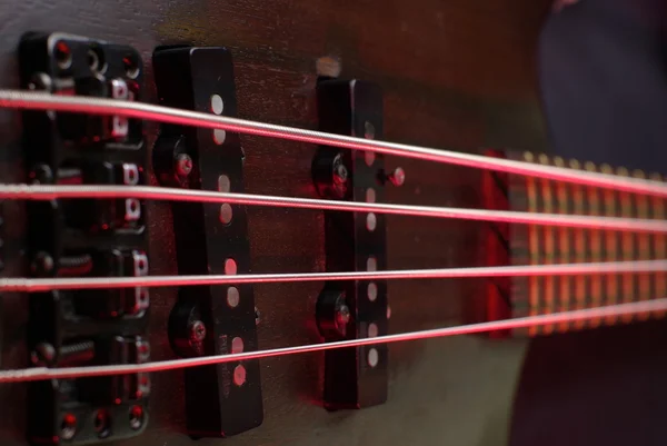 Close-up van een gitaar — Stockfoto