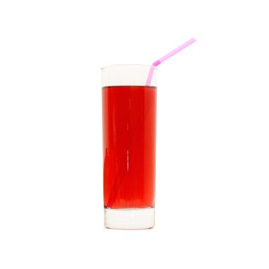 Glass with grapefruit juice clipart