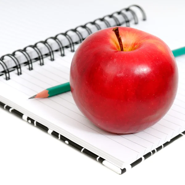 stock image Notebook and apple