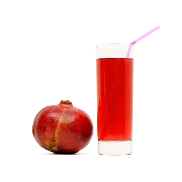 Glas mit Saft und Grapefruit — Stockfoto