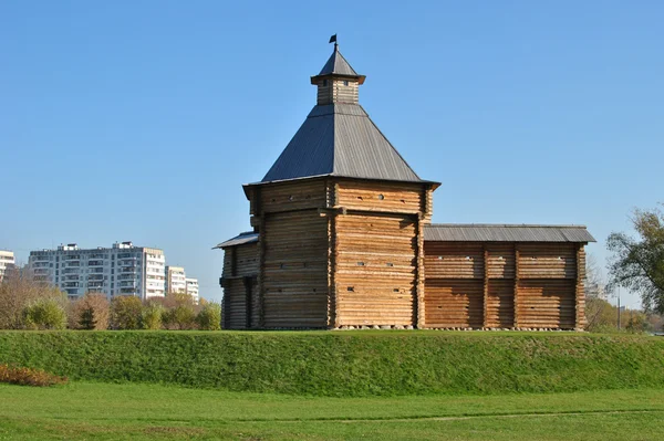Rosyjski drewnianej wieży — Zdjęcie stockowe