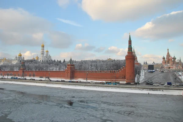 Kreml Moskwa zimą — Zdjęcie stockowe