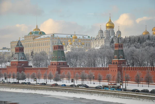 Московский Кремль зимой — стоковое фото