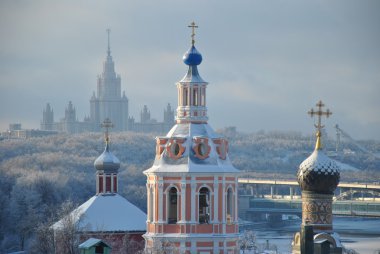 Panorama of Moscow clipart